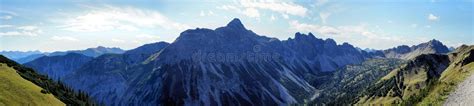 Rugged Mountains In The Allgaeu Alps Stock Photo Image Of High