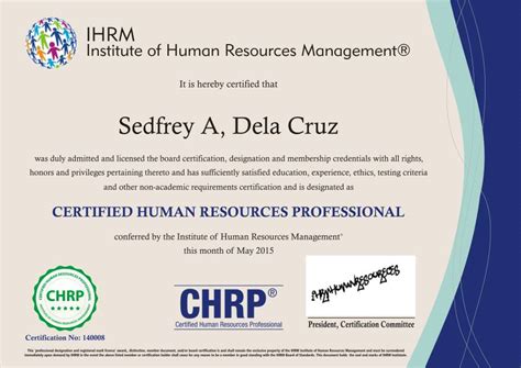 Become A Certified Human Resource Professional Chrp Career Nigeria