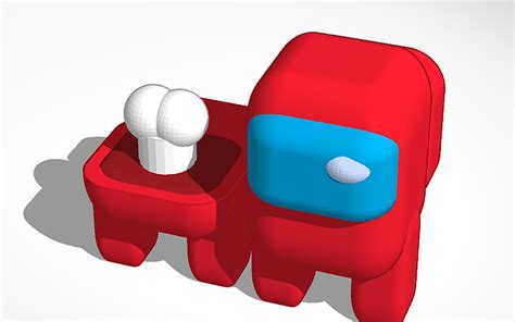 3d Design Among Us Funko Pop Red Plus Dead Body Tinkercad