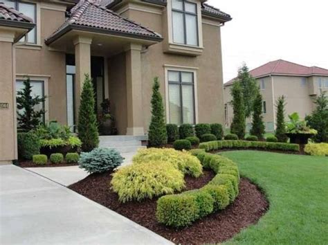 33 Wonderful Evergreen Landscape Ideas For Front Yard Magzhouse