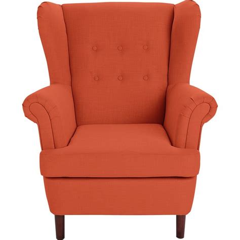 The living room is a nice spot for us to enjoy the moment with the special people around. Buy Collection Martha Fabric Wingback Chair - Burnt Orange ...