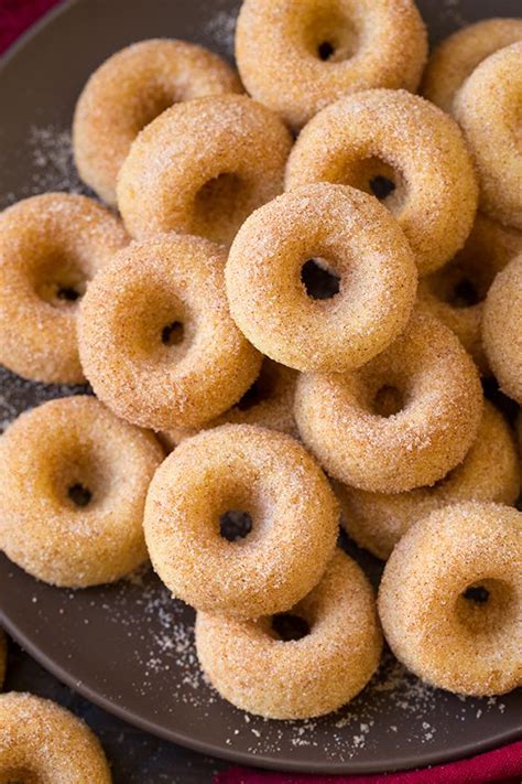 Learn how to make fluffy and airy donuts at home. Baked Mini Donuts with Cinnamon Sugar - Cooking Classy