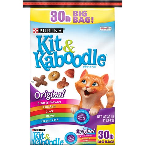 Purina Kit And Kaboodle Dry Cat Food Original 30 Lb Bag
