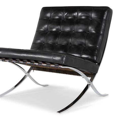 It is based on 1929 mies van der rohe and lilly reich design, created for the barcelona international. Barcelona Lounge Chair by Ludwig Mies van der Rohe for ...