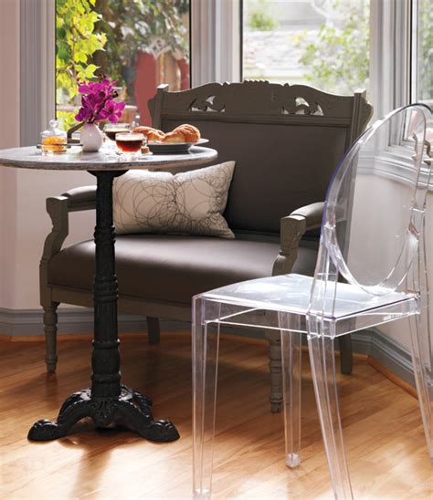 Not only are they a functional choice for those looking to save on space, they're also a stylish pick for homes with a little more room to spare, too. Marble Top Bistro Table for Home or Cafe - HomesFeed
