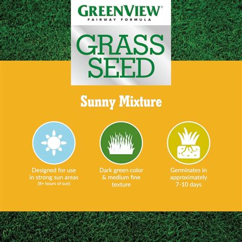 Greenview Fairway Formula Sunny Mixture 20 Lb Natural Mixture Grass
