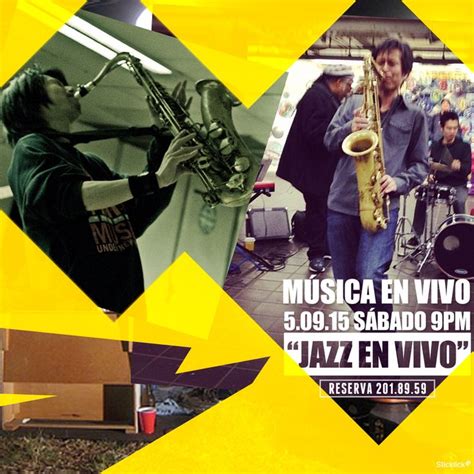 An Advertisement For A Jazz Band With Images Of Men Playing Instruments