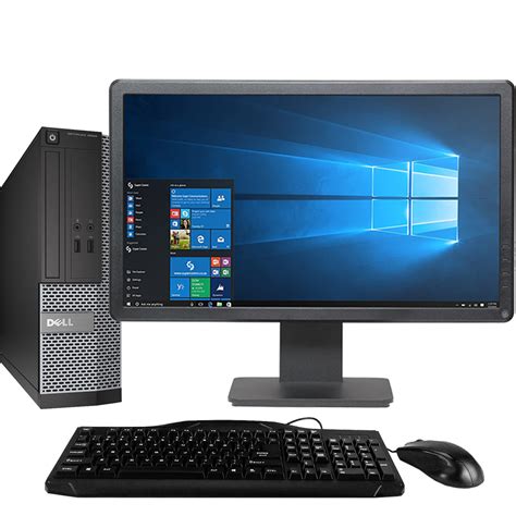 Dell Optiplex Gx3020 Intel I3 Sff Desktop With 17 Monitor 1 Year