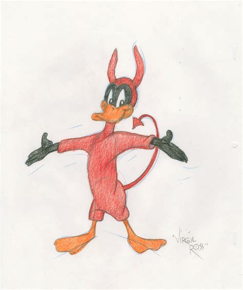 Daffy Duck Drawing Pencil Sketch Colorful Realistic Art Images