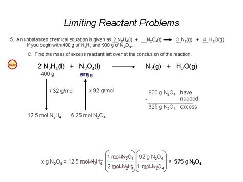 How Do You Solve A Limiting Reactant Problem Worksheet Student