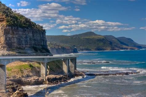 Sea Cliff Bridge On Grand Pacific Drive Clifton Nsw Between Sydney