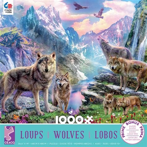 Ceaco Wolves Spring Wolves 1000 Piece Jigsaw Puzzle