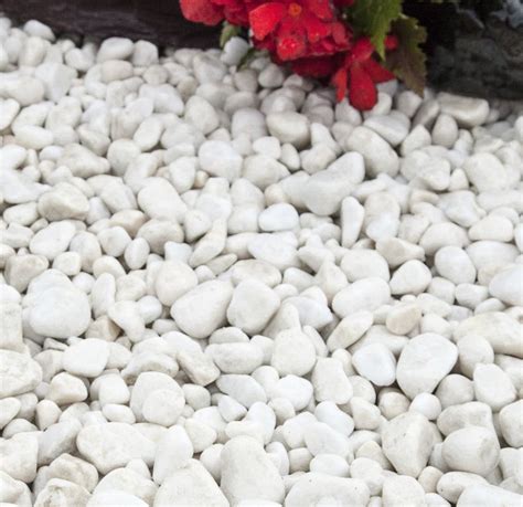White Pebbles Polar 20 50mm Stones Decorative Aggregates