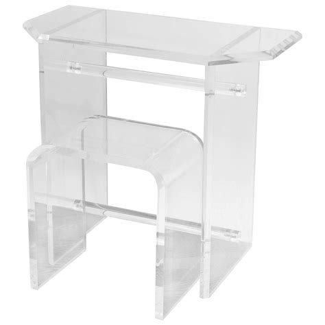 Stay organized and tidy with the help of these lucite vanity. Heavy Lucite Vanity Set at 1stdibs