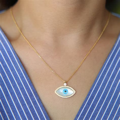 New Turkish Evil Eye Necklace Glass Charm Pendent Blue Fashion Jewelry