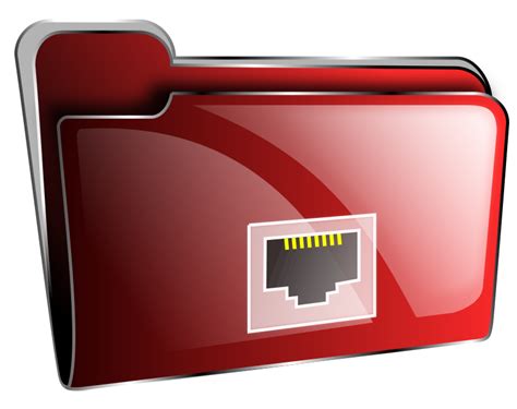 Folder Icon Red Net Openclipart