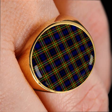 Maclellan Modern Tartan Ring Th8 Scottish Clans