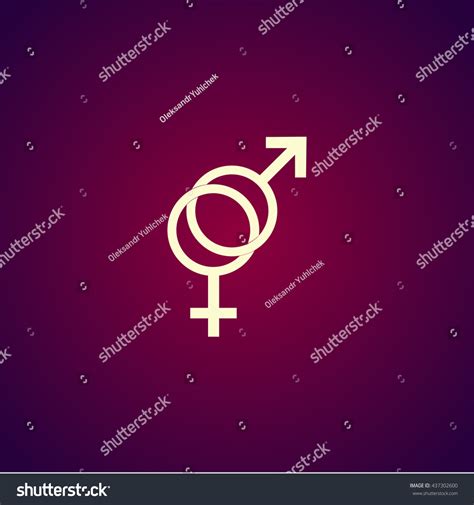 Male Female Sex Symbol Vector Illustration Stock Vector Royalty Free 437302600 Shutterstock