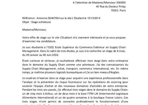 Lettre De Motivation Pour Stage D Immersion En Entreprise Laboite Cv Fr