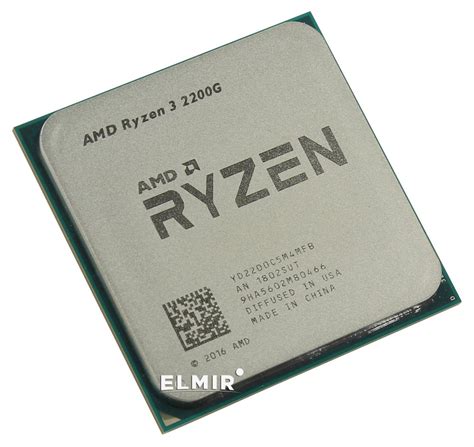 Procesador amd ryzen 3 2200g 3.5ghz 4 cores socket am4. Процессор s-AM4 AMD Ryzen 3 2200G Tray (YD2200C5FBMPK ...