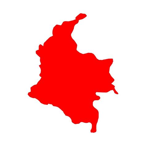 Mapa De Colombia Sobre Fondo Blanco 4710380 Vector En Vecteezy