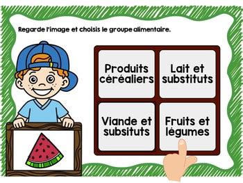 Two portions of milk a day for adults. The Four Food Groups French Digital Task Cards - BOOM ...