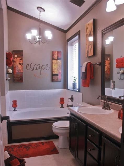4 out of 5 stars with 1 ratings. Red and brown | Red bathroom decor, Bathroom red, Restroom decor