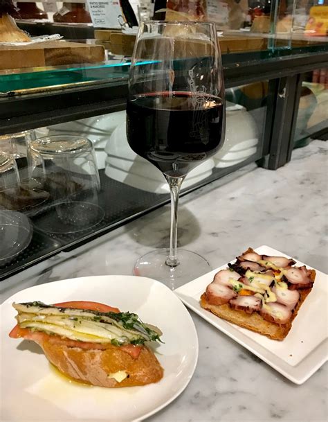 Omakase Mama — A Glass Of Red And Crostini At Despana In Nyc