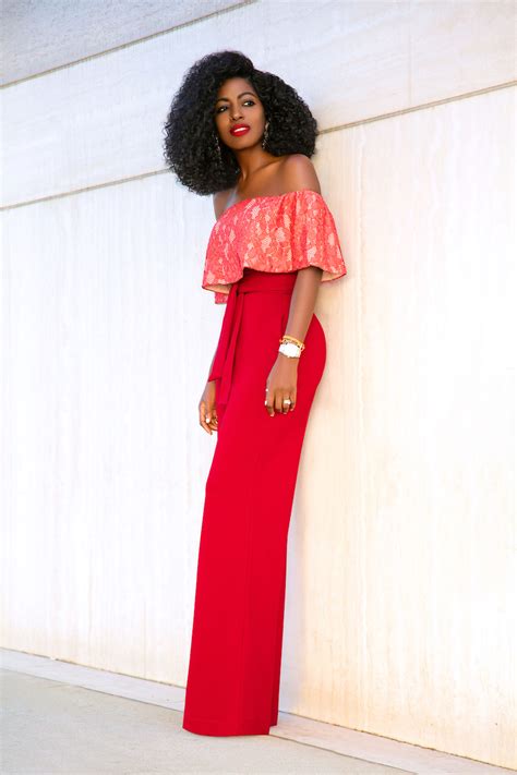 Style Pantry Off Shoulder Crop Belted High Waist Pants