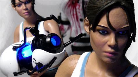 Neca Portal 2 Chell Action Figure Review Youtube