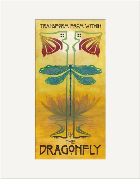 Julie Leidel Art Nouveau Dragonfly Print