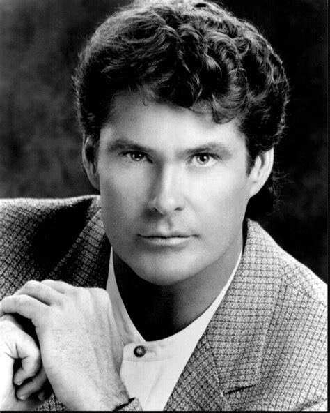 David Hasselhoff Headshot In Blazer Black And White Photo Print 8 X 10