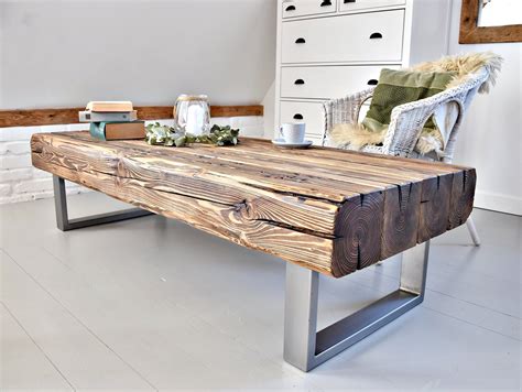 10 Modern Rustic Industrial Wood Coffee Table