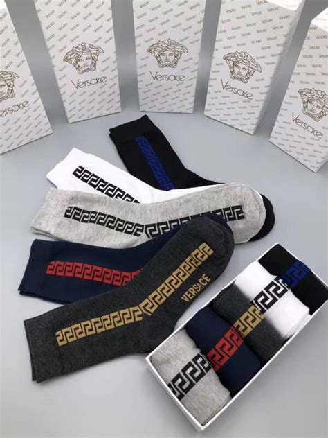 Cheap 2020 Cheap Unisex Versace Socks 5 Pairs Per Box 21597035