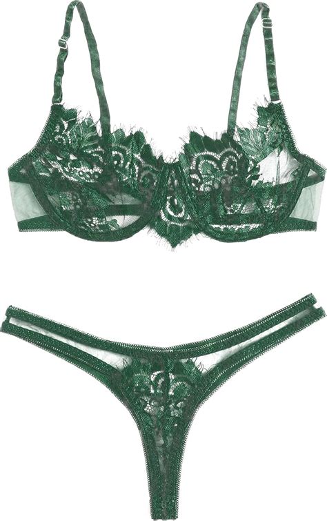 Lilosy Sexy Underwire Push Up Scallop Floral Lace Ubuy India