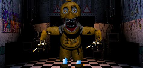 Fnaf Edits Golden Withered Chica By Manglethemangle On