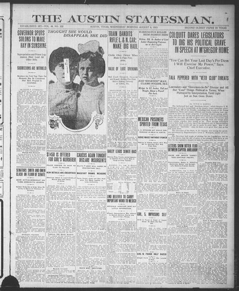 The Austin Statesman. (Austin, Tex.), Vol. 44, No. 222, Ed. 1 Wednesday