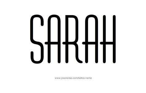 Sarah Name Tattoo Designs