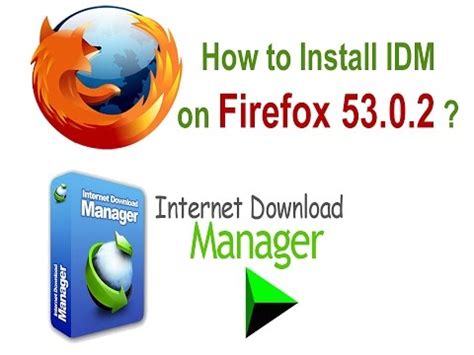Now go to extension from left like below and enable idm integration. How to Download and Install IDM on Firefox 53.0.2 ? - YouTube