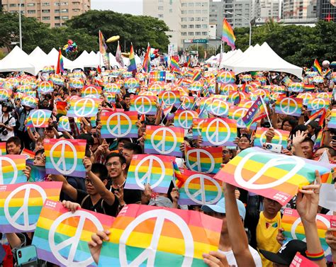 In the future, through this. Taiwan Marks Anniversary of Same-Sex Marriage - Problems ...