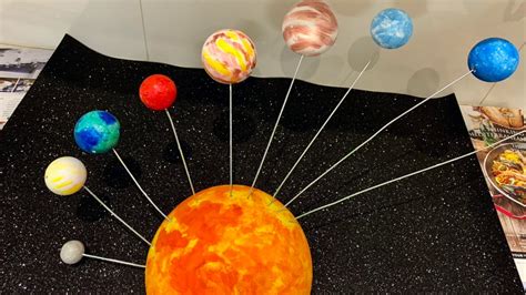 How To Make A 3d Solar System Model For Kids Planets School Project