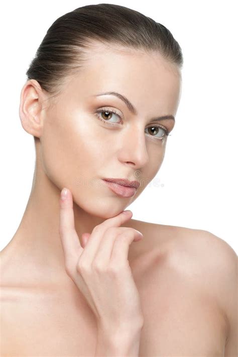 Portrait Of Young Woman With Perfect Skin Stock Image Image Of