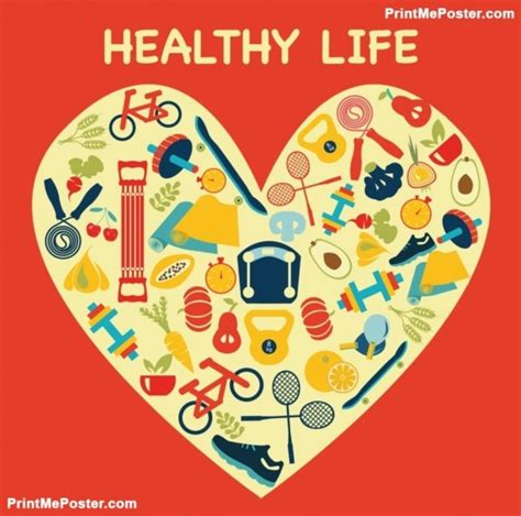 Healthy Lifestyle Poster Contoh Poster
