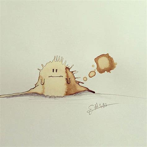 Coffee Stain Monsters By By Stefan Kuhnigk
