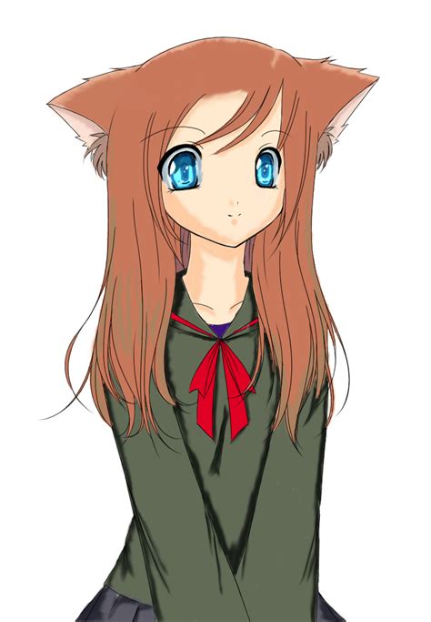 Cute Anime Girl Colored By Shugo1818 On Deviantart