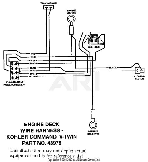 Long capscrew with correct thread size to match threads in connecting rod. Scag SW-18CVE-40000 Parts Diagram for ENGINE DECK WIRE ...