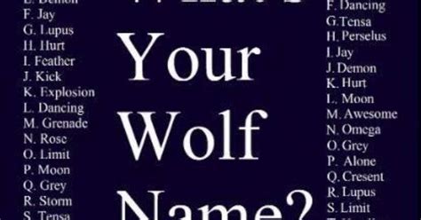Whats Your Wolf Name Animals Pinterest Wolf What S And Quizzes