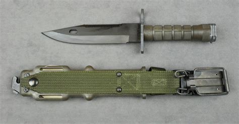 Us Military M9 Bayonet By Lan Cay With Composite Sheath And Woven