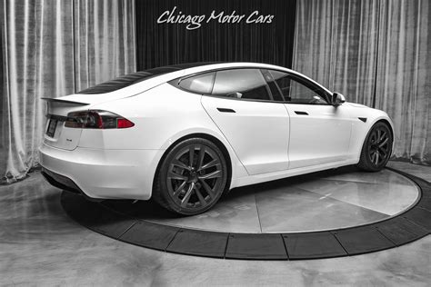 Used 2021 Tesla Model S Plaid Autopilot 21 Arachnid Wheels Worlds Quickest Production Sedan