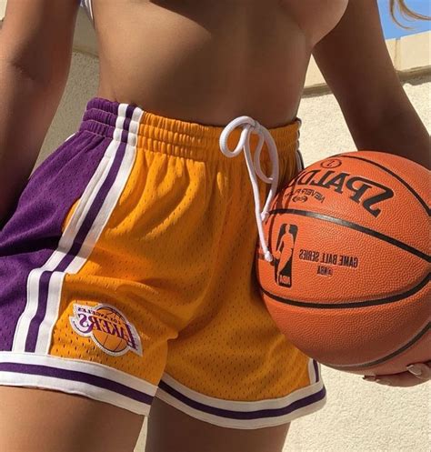 Here is an outfit option for the summer wearing a basketball jersey! Tropical 🌴 | Lakers outfit, Cute lazy outfits, Basketball ...
